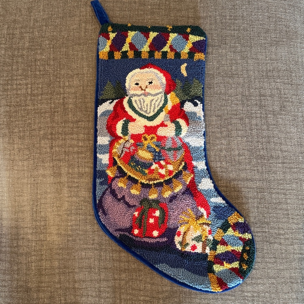 Festive Santa Christmas Stocking